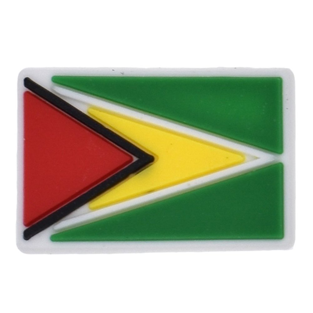 Guyana Flag Crocs Charm